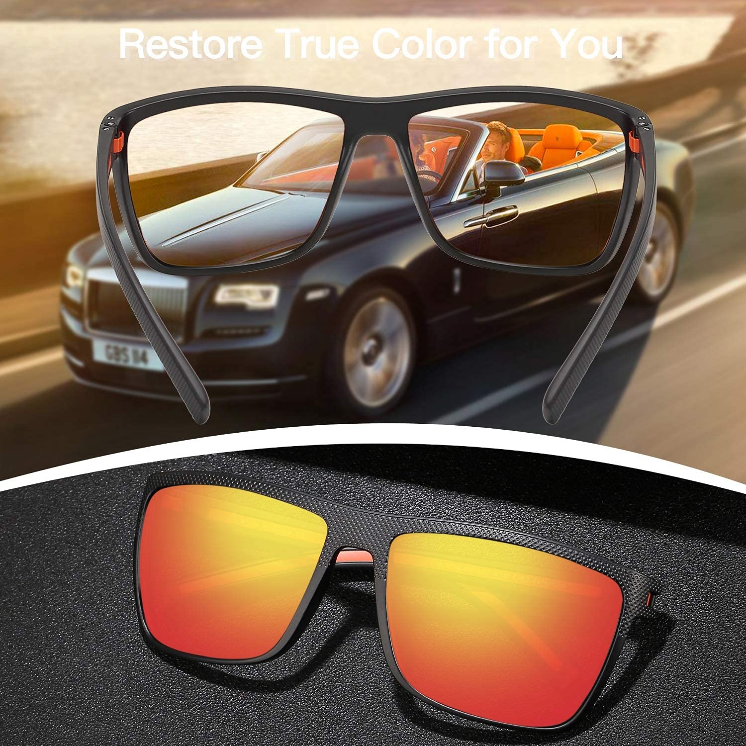 Foto 7 pulgar | Gafas De Sol Zenottic Polarized Tr90 Frame Uv400 Para Hombre - Venta Internacional.