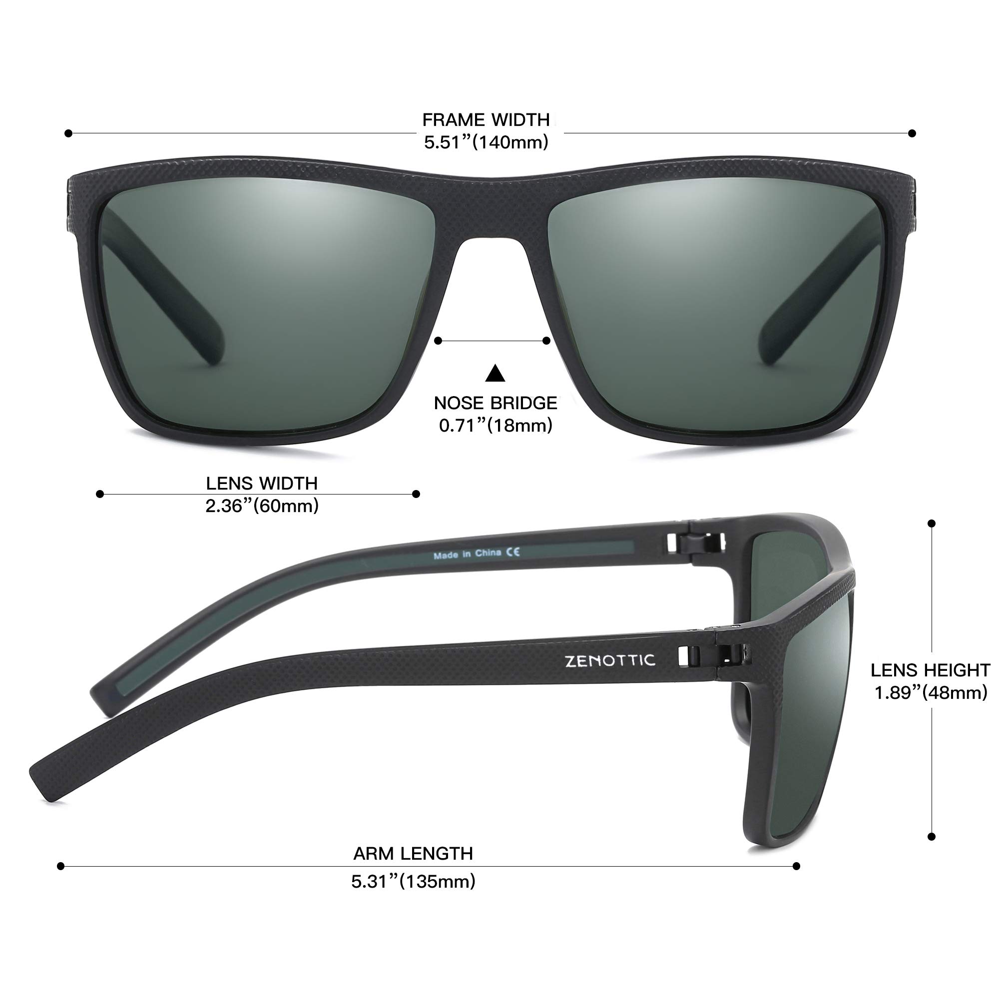 Foto 3 | Gafas De Sol Zenottic Polarized Tr90 Frame Uv400 Para Hombre - Venta Internacional.