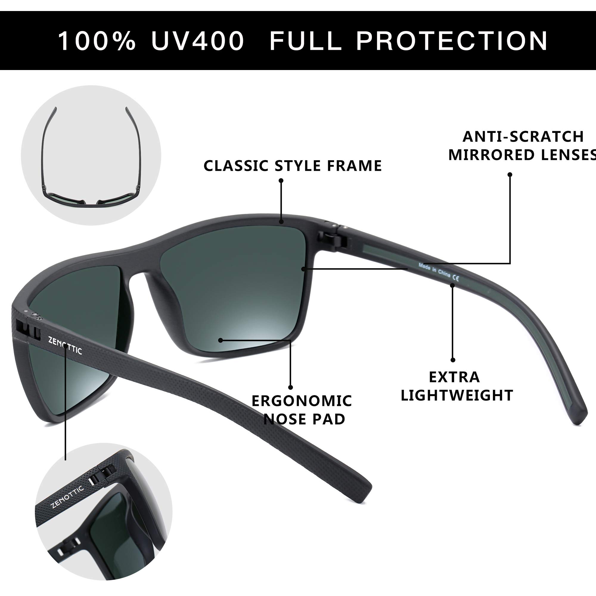 Foto 5 pulgar | Gafas De Sol Zenottic Polarized Tr90 Frame Uv400 Para Hombre - Venta Internacional.