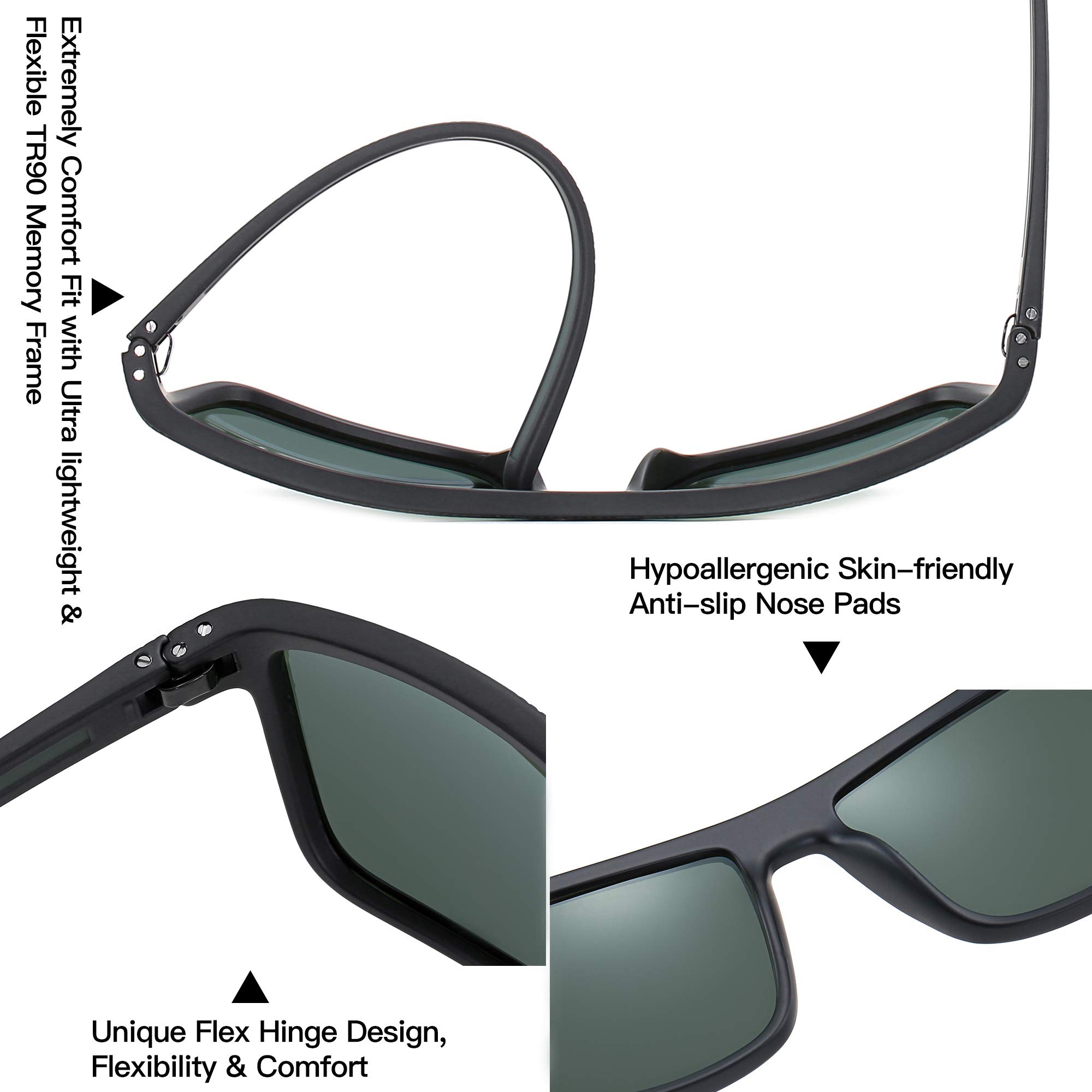 Foto 5 | Gafas De Sol Zenottic Polarized Tr90 Frame Uv400 Para Hombre - Venta Internacional.