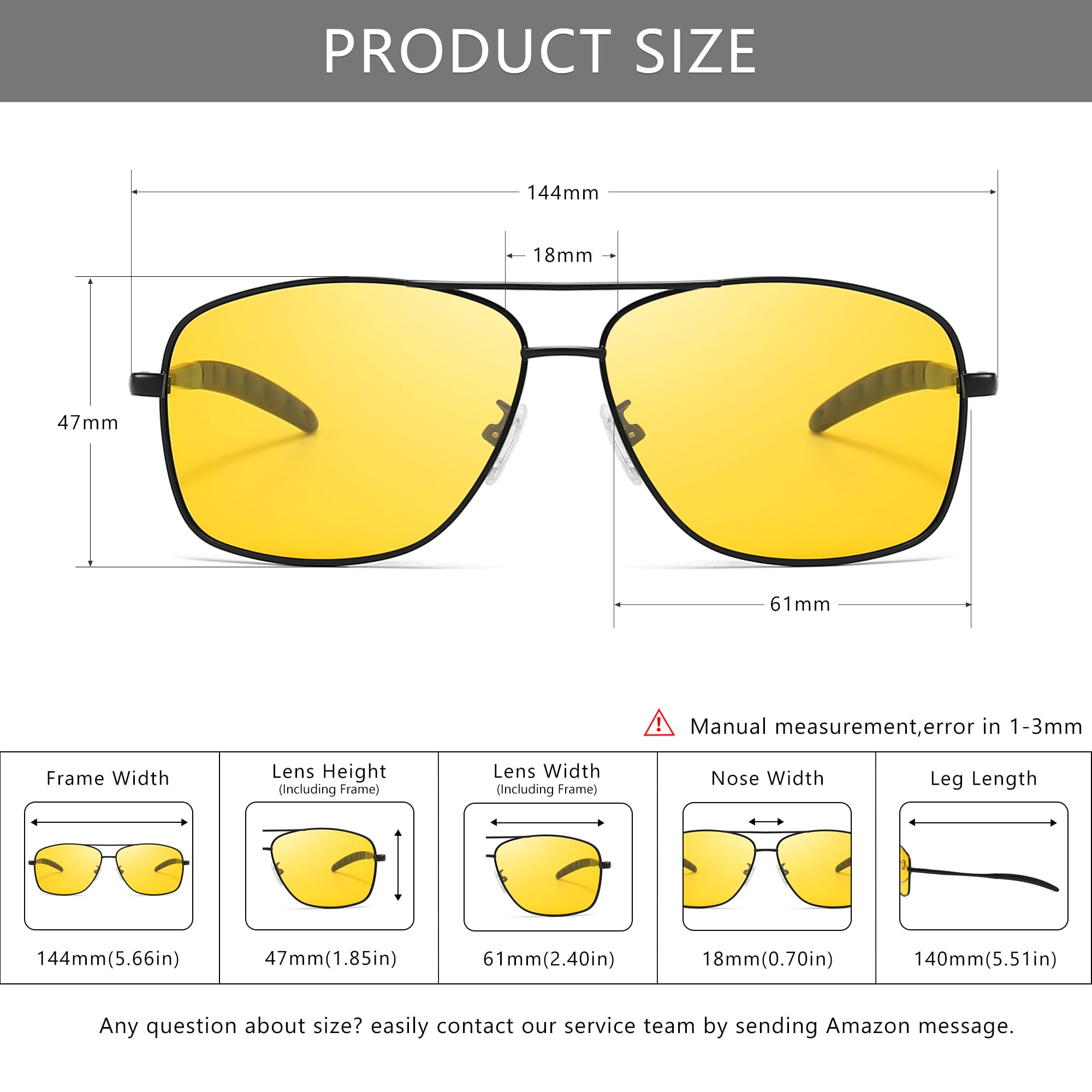 Foto 5 | Gafas De Visión Nocturna Sungait Driving Polarizadas Para Hombre - Venta Internacional.