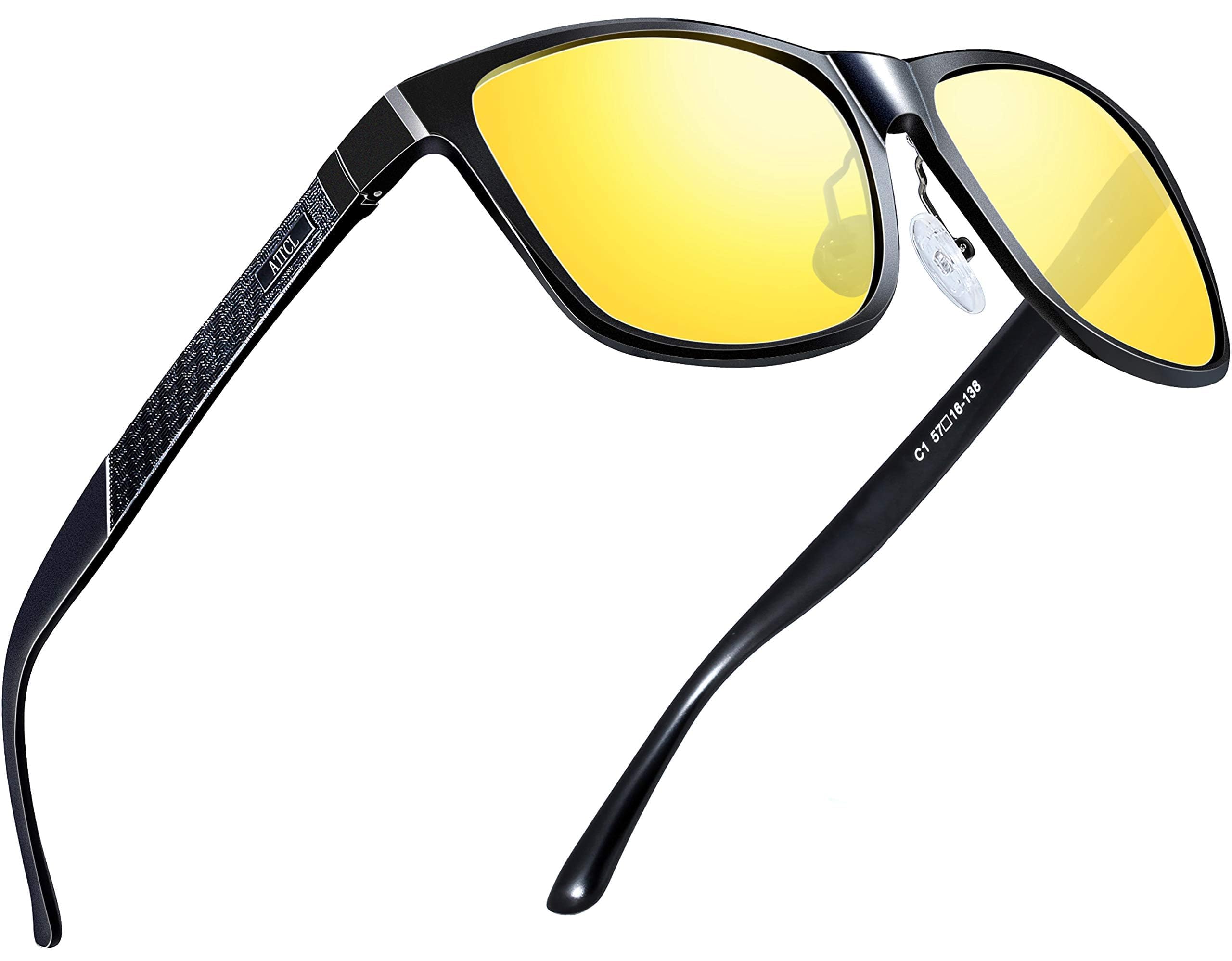 Foto 1 | Gafas De Sol Attcl 8587 Yeshi Retro Con Montura Metálica Polarizada - Venta Internacional.