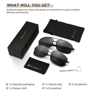 Foto 6 | Gafas De Sol Sungait Ultraligeras Polarizadas Sgt458qh-hh-5 - Venta Internacional.