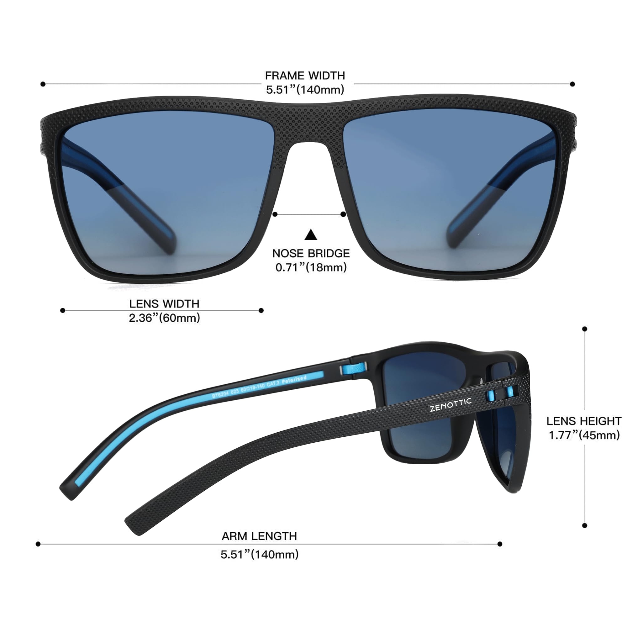 Foto 4 pulgar | Gafas De Sol Zenottic Polarized Tr90 Frame Uv400 Para Hombre - Venta Internacional.