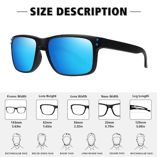 Foto 3 | Gafas De Sol Meetsun Con Protección Uv400 Polarizadas Paquete De 3 Negro+azul+rojo - Venta Internacional.