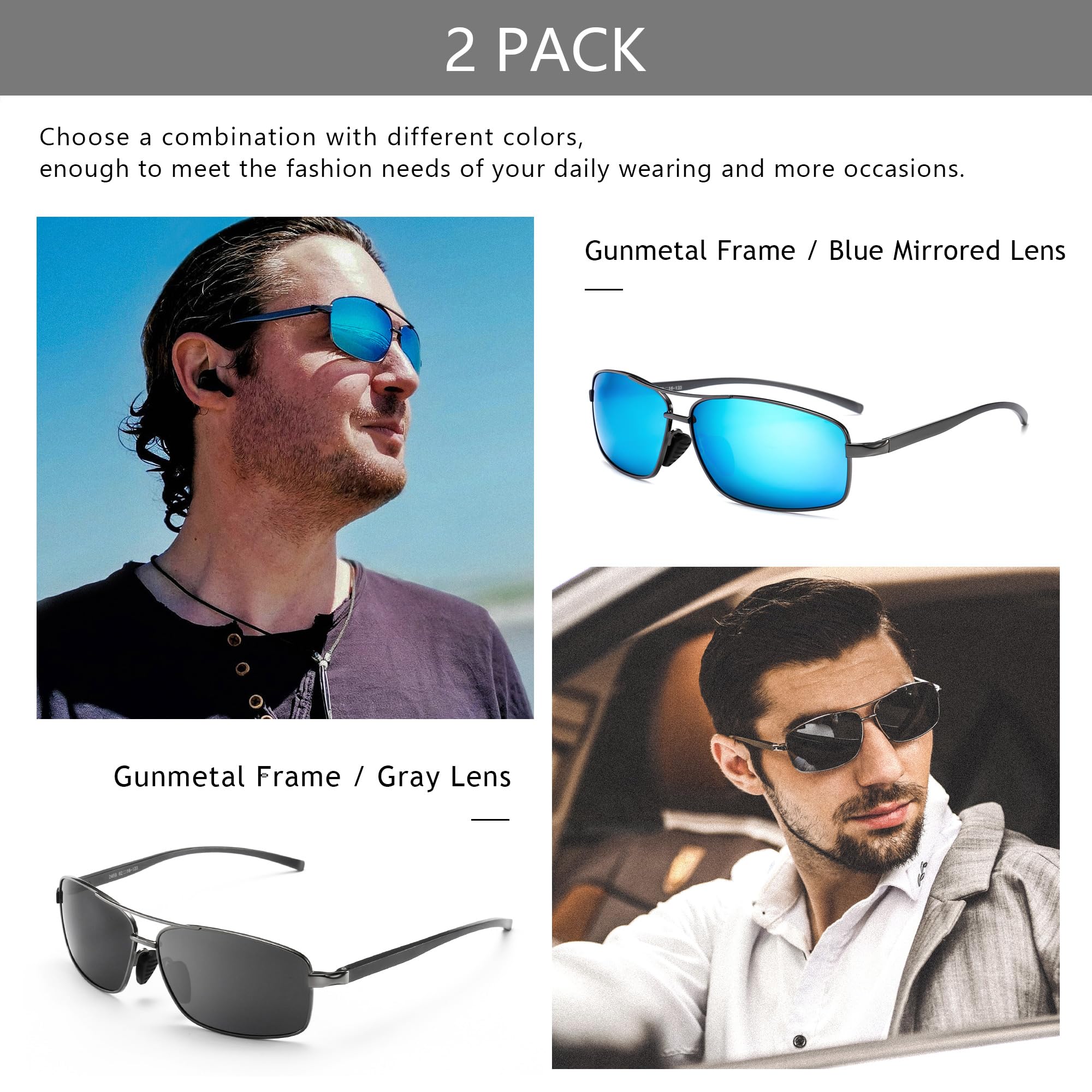 Foto 4 pulgar | Gafas De Sol Sungait Ultraligeras Polarizadas Uv400 Sgt458qh-qbl-3 - Venta Internacional.