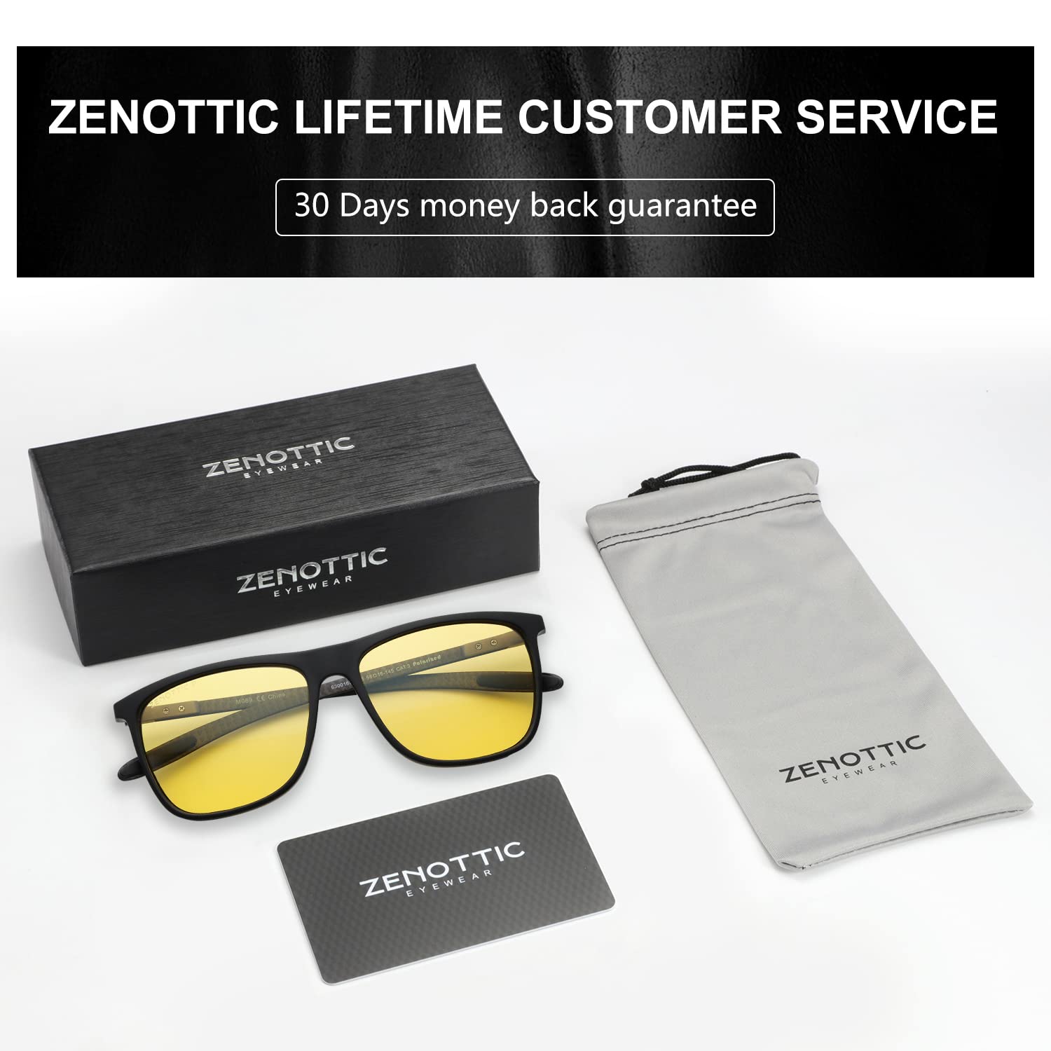 Foto 7 | Gafas De Visión Nocturna Zenottic Square Carbon Fiber Para Hombre - Venta Internacional.
