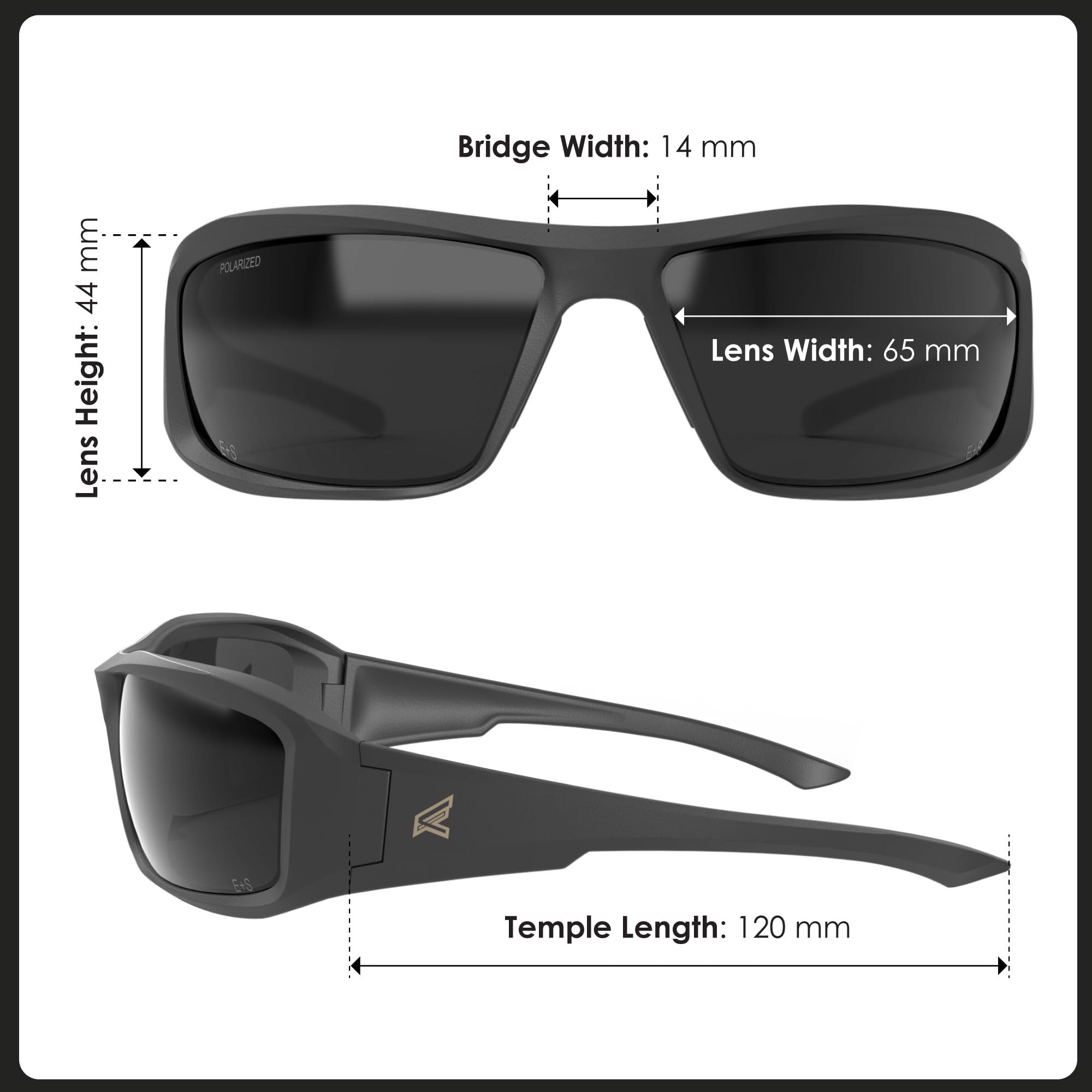 Foto 5 | Gafas De Sol De Seguridad Edge Brazeau Z87 Polarizadas Uv 99.9% De Protección - Venta Internacional.