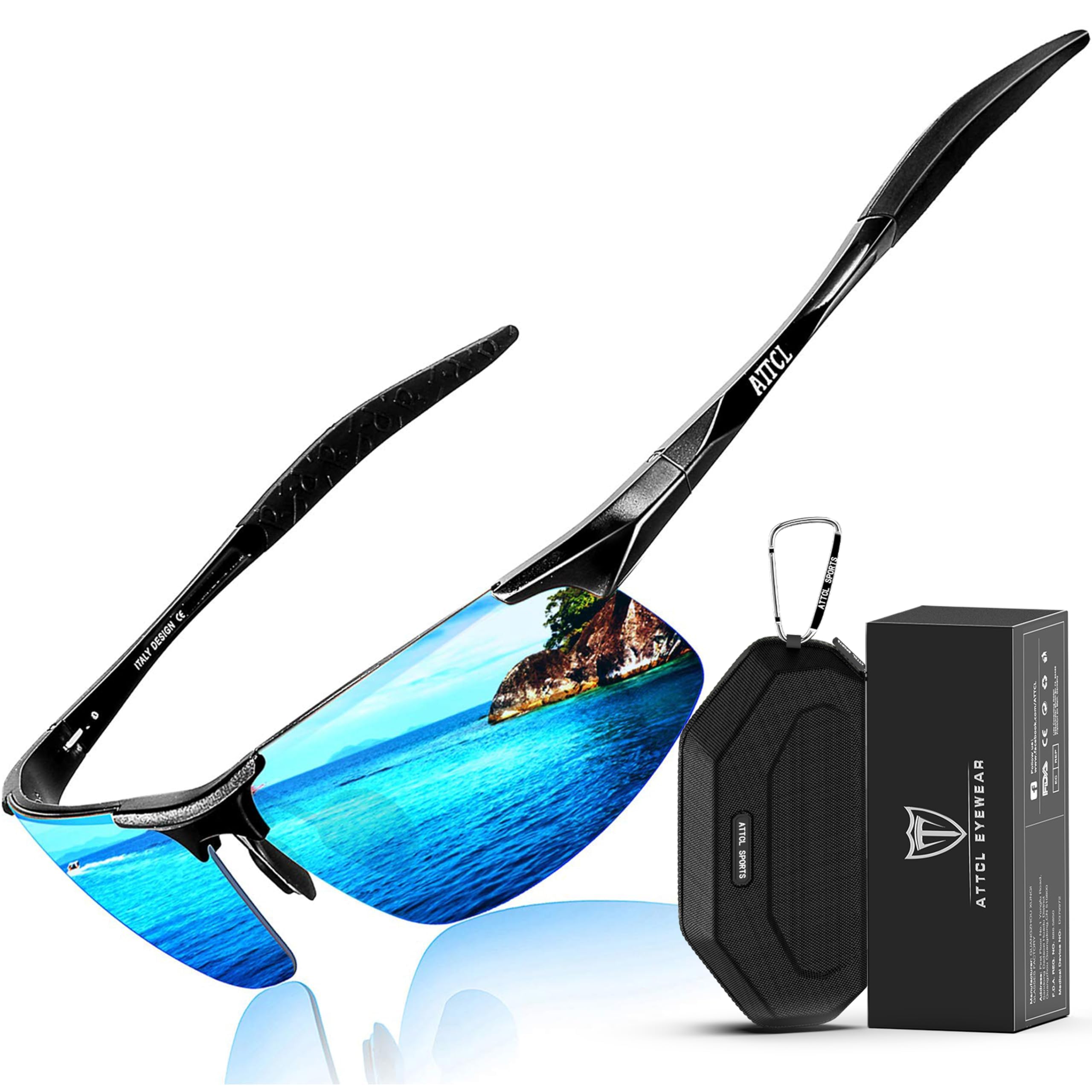 Foto 2 pulgar | Gafas De Sol Attcl Al-mg Metal Ultralight 8177 Para Hombre - Venta Internacional.