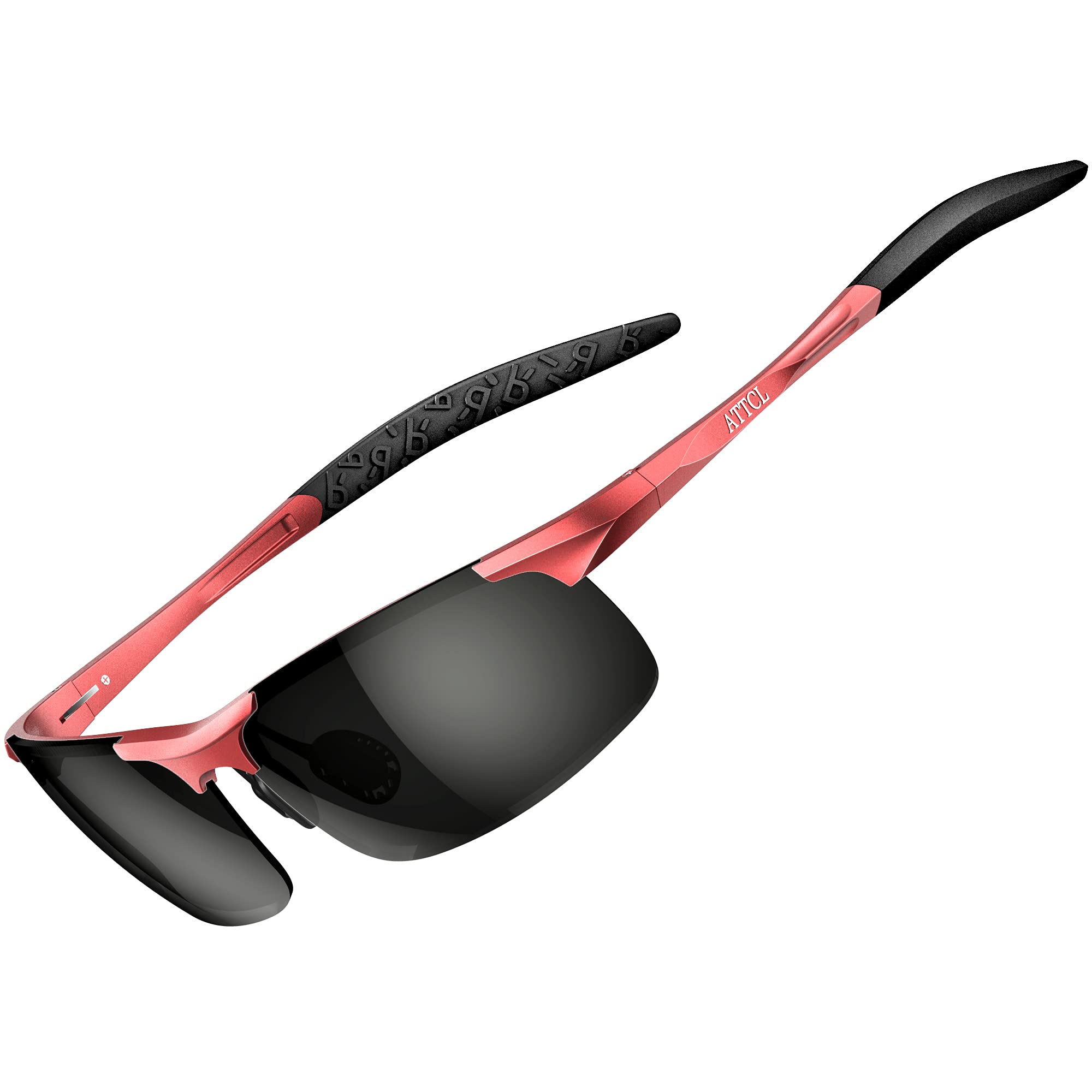 Foto 2 pulgar | Gafas De Sol Attcl 8177 Con Montura Metálica Al-mg Polarizada Rojo-negro - Venta Internacional.