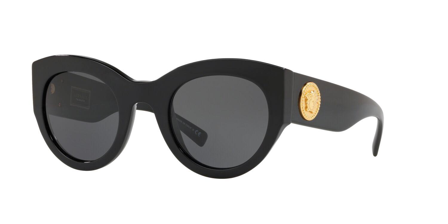 Foto 2 | Lentes de Sol Ve4353 Black Dark Grey Round Versace color Gris