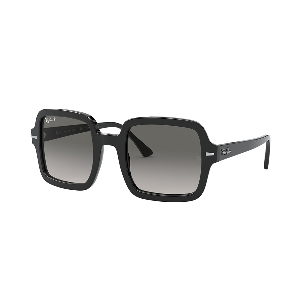 Lente Solar para Mujer Ray-ban 2188 color Negro Marco de Plástico y Gafas Forma Cuadradas