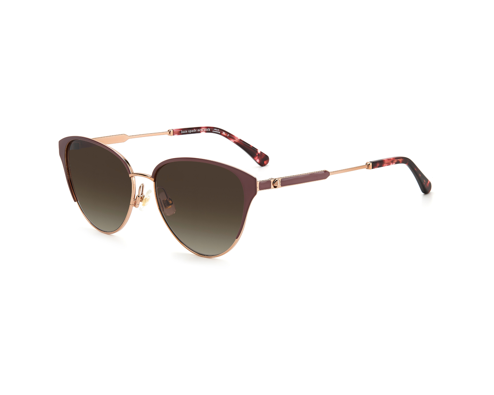 Lentes De Sol  Kate Spade Ianna/g/s 0aw Rose Gold Red