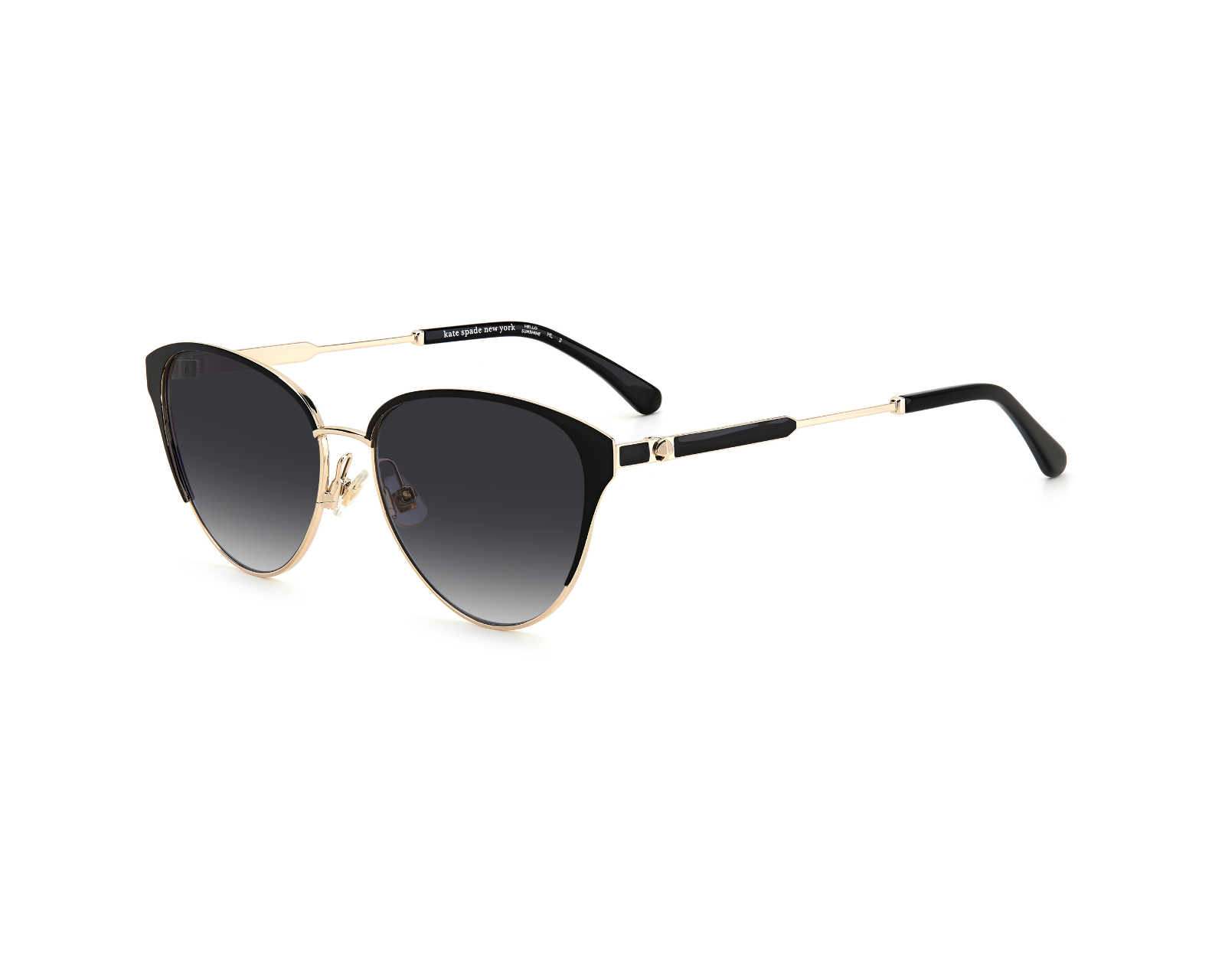 Lentes De Sol Kate Spade Ianna Rhl color Negro