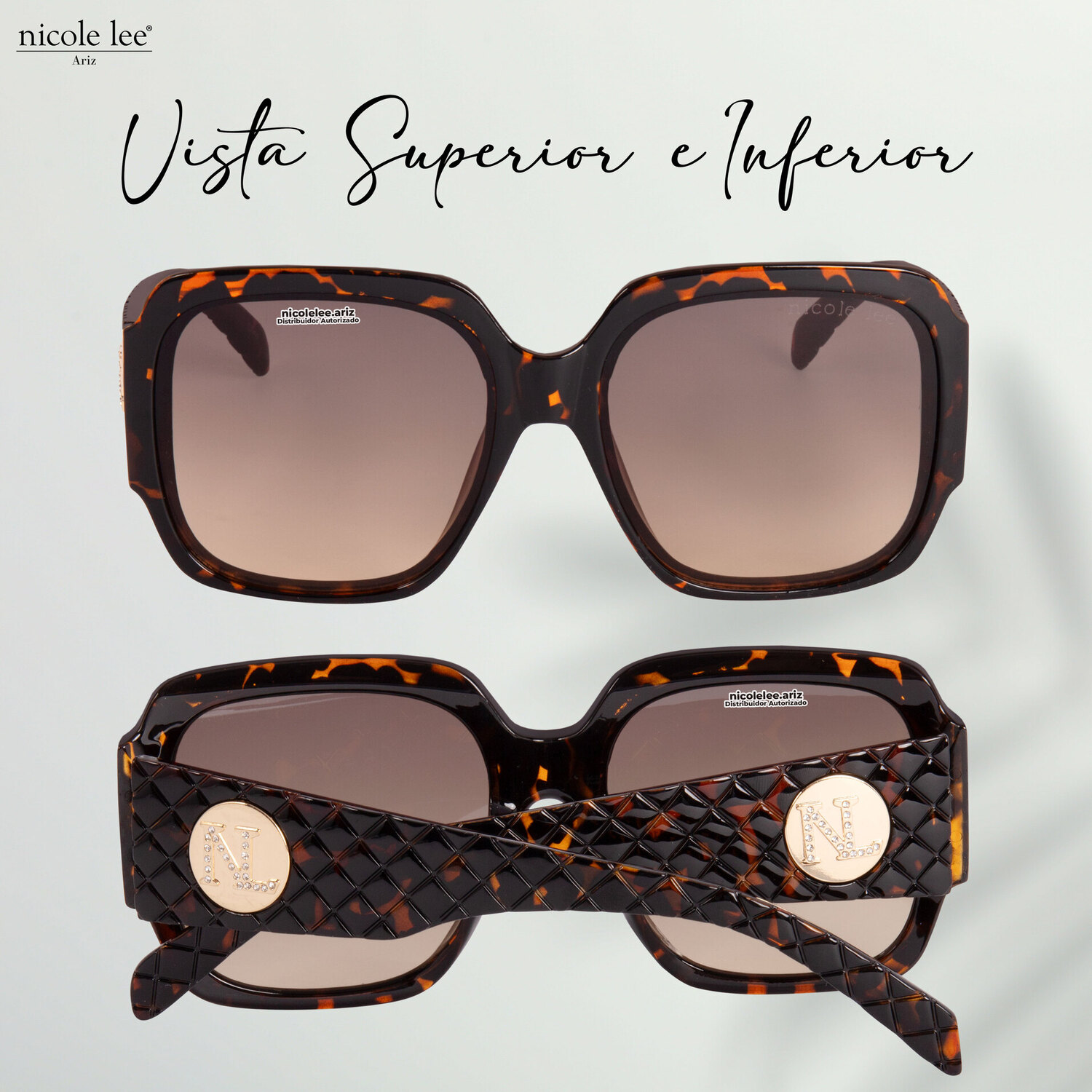 Foto 4 pulgar | Lentes de Sol Nicole Lee Jenny Leopardo