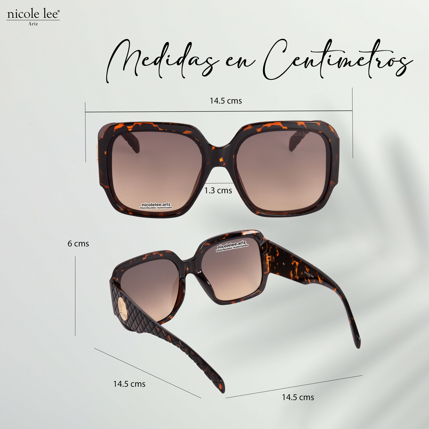 Foto 4 | Lentes de Sol Nicole Lee Jenny Leopardo