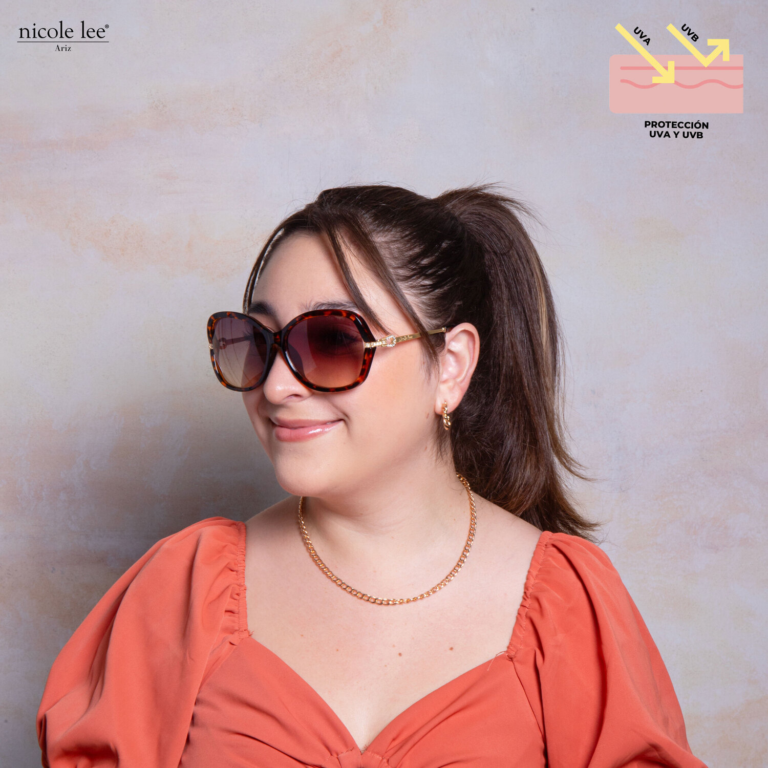 Foto 5 | Lentes de Sol Nicole Lee Toki Leopardo