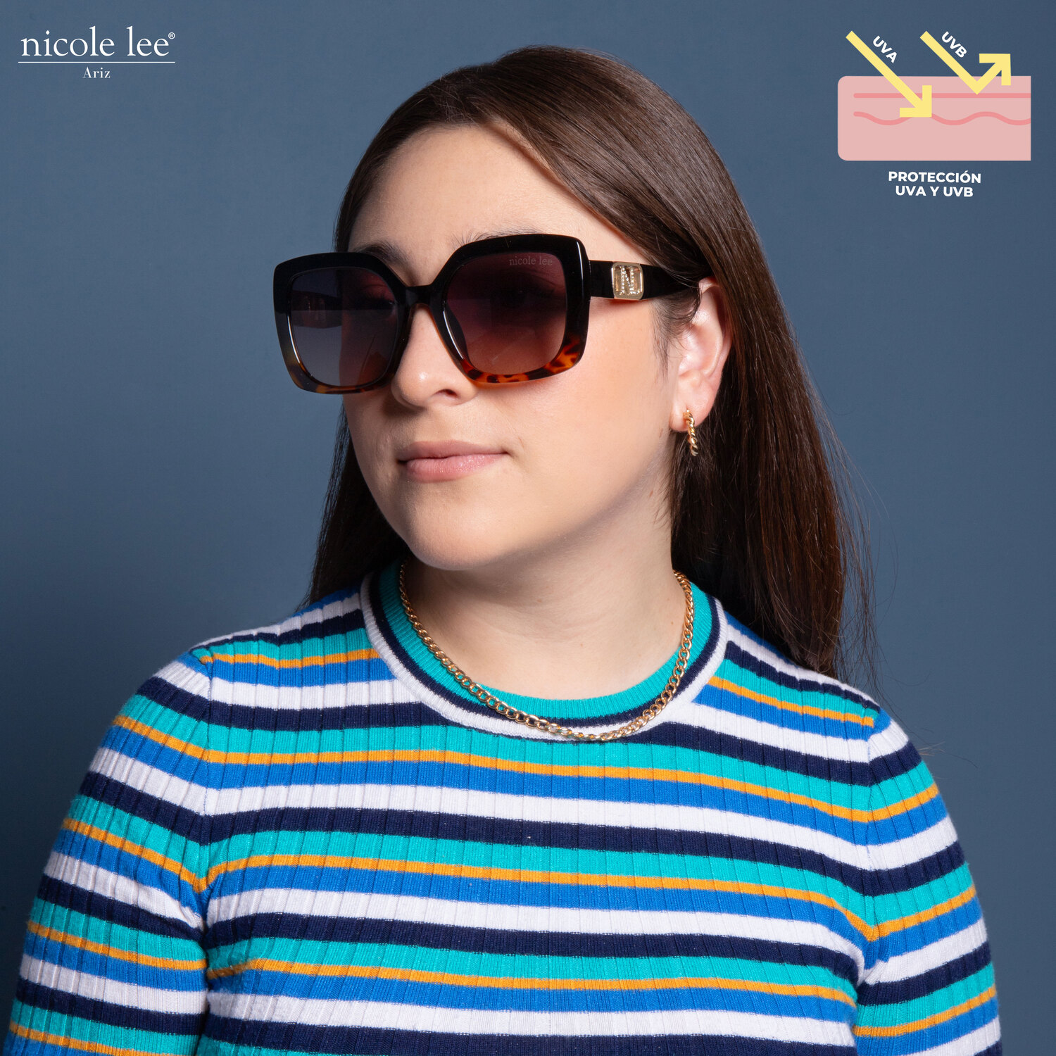 Foto 2 | Lentes de Sol Nicole Lee Salma Leopardo