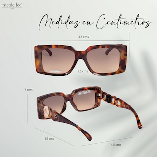 Foto 4 | Lentes de Sol Nicole Lee Modelo Kenia Leopardo