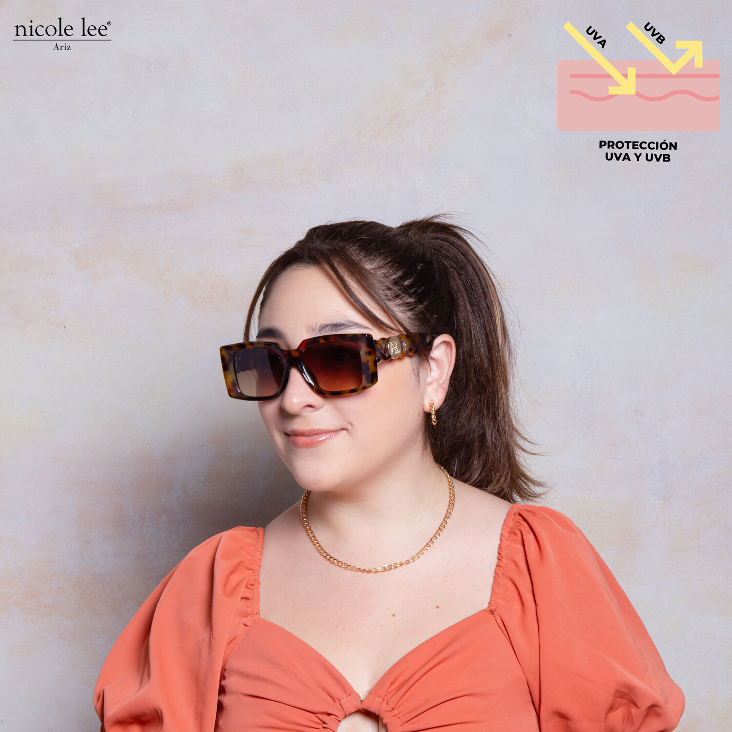Foto 6 pulgar | Lentes de Sol Nicole Lee Modelo Kenia Leopardo