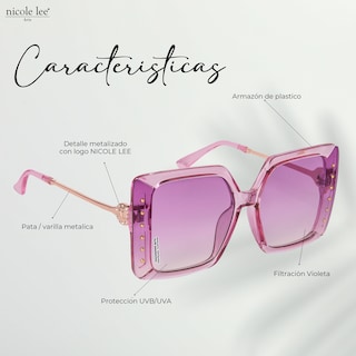 Foto 2 | Lentes de Sol Nicole Lee Yeri Morado