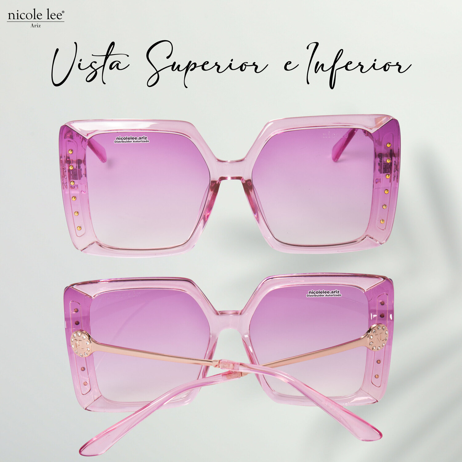 Foto 4 pulgar | Lentes de Sol Nicole Lee Yeri Morado