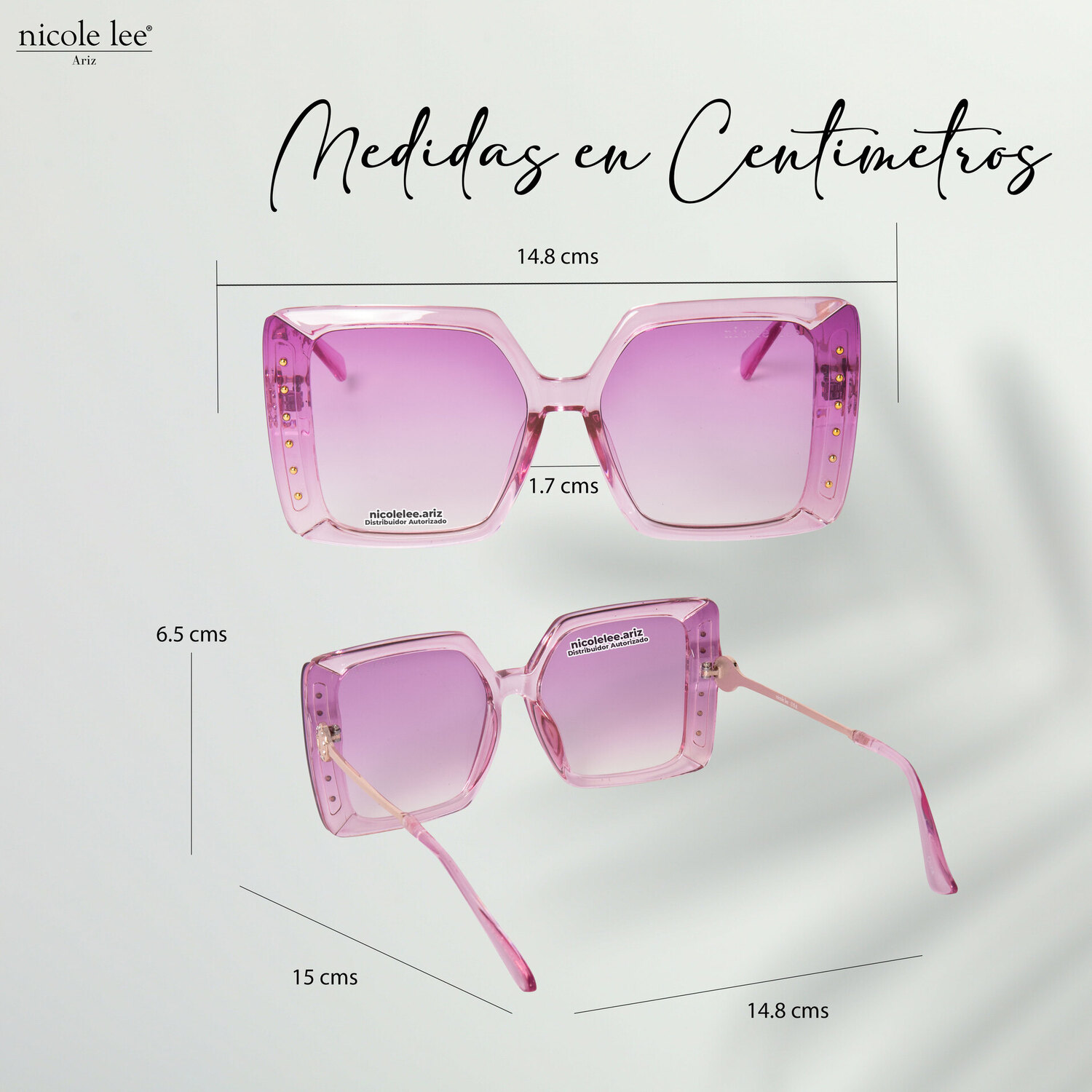 Foto 5 pulgar | Lentes de Sol Nicole Lee Yeri Morado