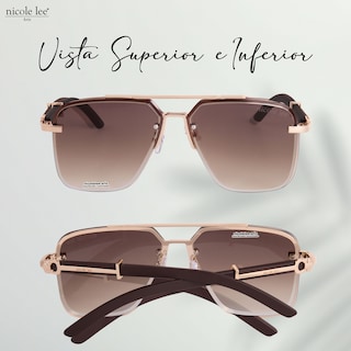 Foto 3 | Lentes de Sol Nicole Lee Stark Smoke Marrón