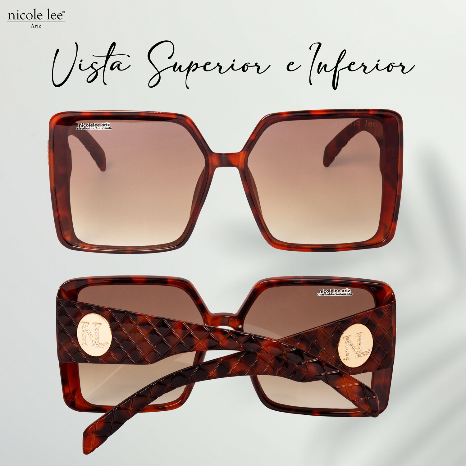 Foto 3 | Lentes de Sol Nicole Lee León Multicolor