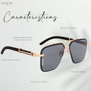 Foto 2 | Lentes de Sol Nicole Lee Stark Negros