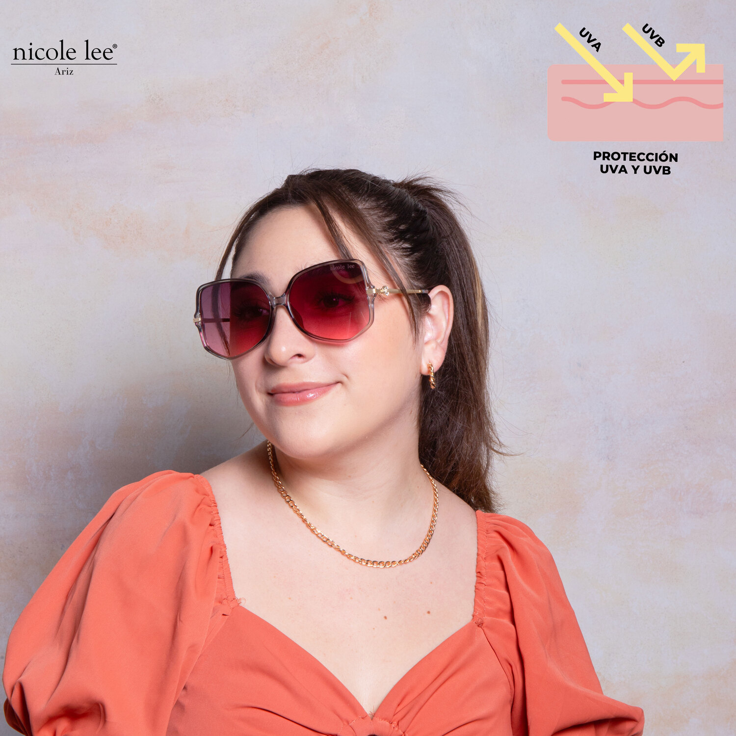 Foto 2 | Lentes de Sol Nicole Lee Ariana Rosa