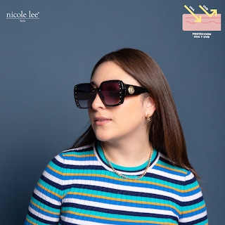 Foto 5 | Lentes de Sol Nicole Lee Muah Negro
