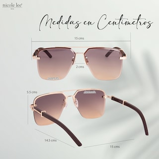 Foto 4 | Lentes de Sol Nicole Lee Stark Café