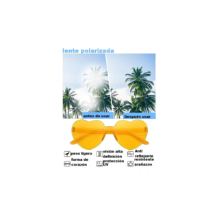 Foto 2 | Lentes Gafas De Sol De Corazón Para Mujer 12 Pcs, Multicolor