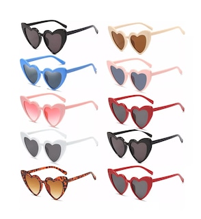 Foto 1 | Gafas de Sol Corazón 10 Piezas