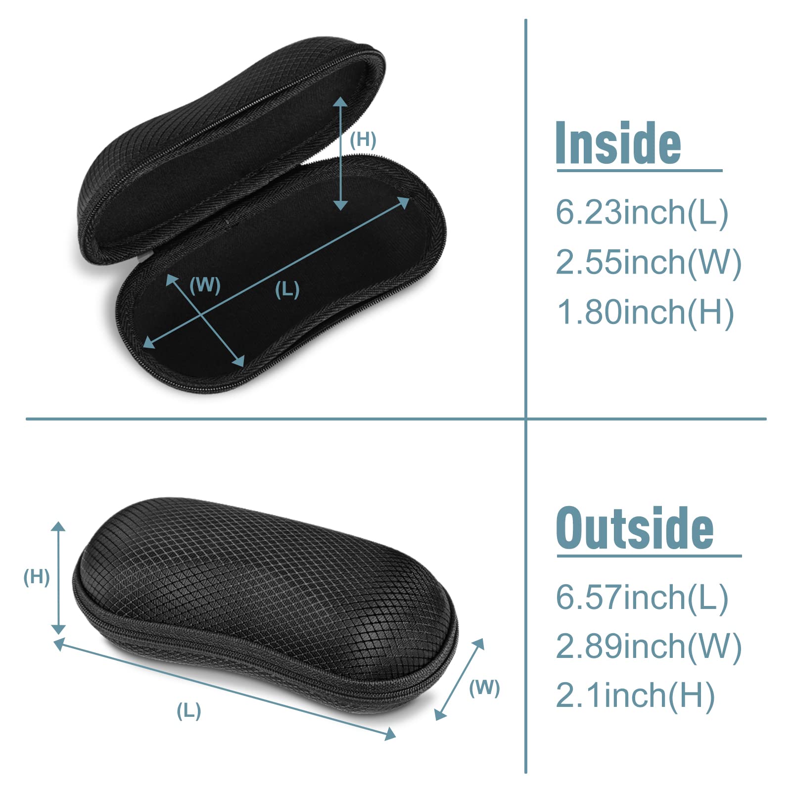 Foto 4 pulgar | Funda Para Gafas De Sol Fintie Hard Eva Shell A Prueba De Golpes Con Mosquetón - Venta Internacional