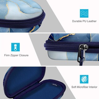 Foto 3 | Funda para gafas de sol Fintie Hard Shell a prueba de golpes con mosquetón Ocean