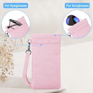 Foto 3 | Funda Para Gafas Fintie Double Con Correa De Transporte color Rosa - Venta Internacional