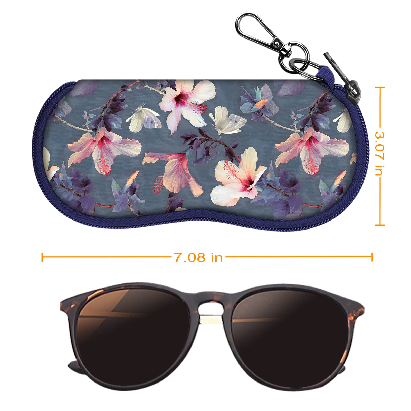 Foto 5 pulgar | Funda para Gafas Fintie Blooming Hibiscus - Venta Internacional