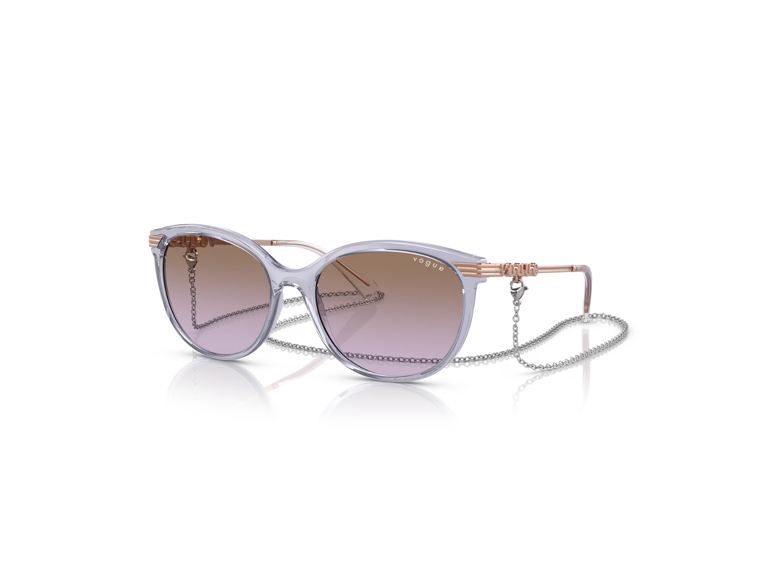 Lentes De Sol Vogue Vo 5460s 292568 Púrpura Traslúcido