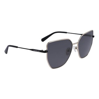 Foto 2 | Lentes de Sol Calvin Klein Jeans Ckj23202s Dorado y Negro para Mujer