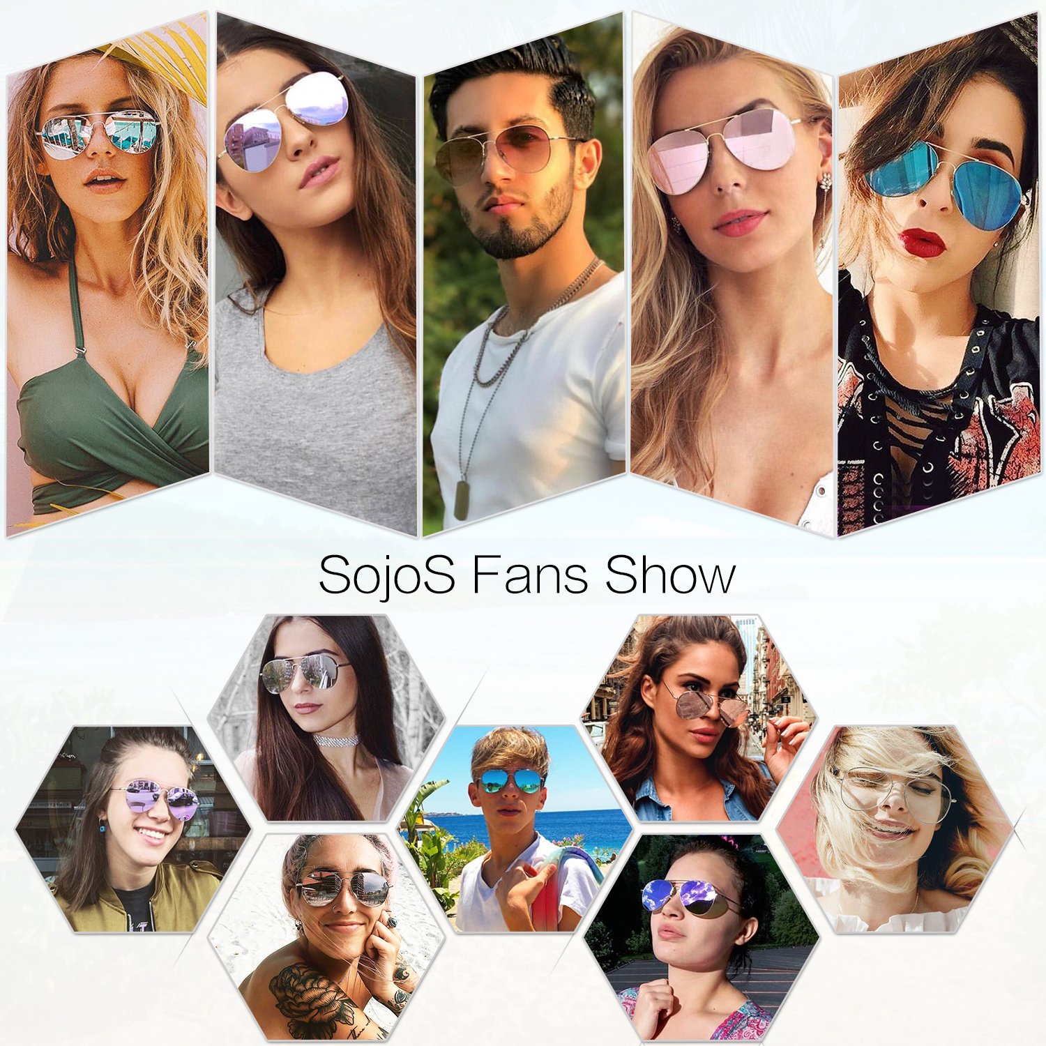 Foto 4 pulgar | Lentes de Sol Sojos Classic Aviator- Venta Internacional