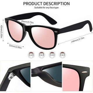 Foto 3 | Gafas de Sol Joopin Trendy Square Oversized Polarized UV400 - Venta Internacional