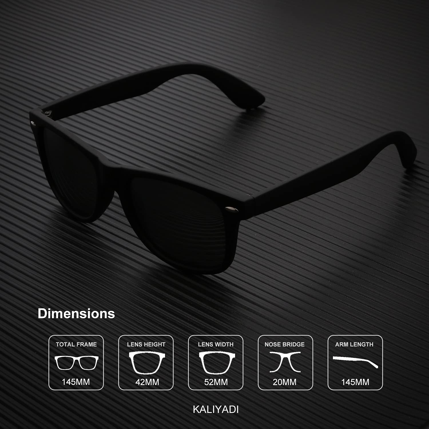 Foto 5 pulgar | Gafas de Sol Kaliyadi Polarizadas Acabado Mate y Bloqueo Uv 3 piezas - Venta Internacional