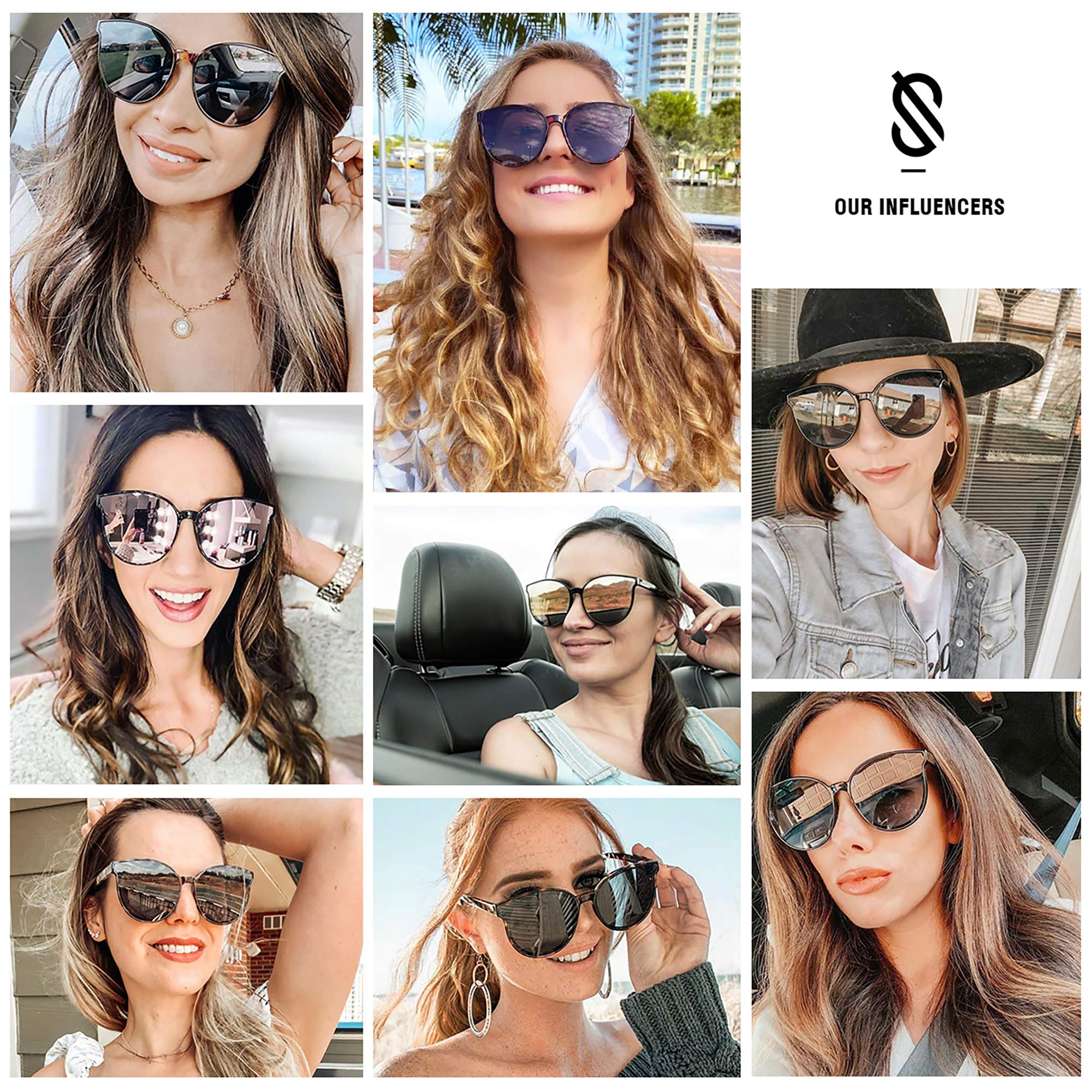 Foto 4 pulgar | Gafas de Sol Sojos Fashion Round SJ2057 Negros Unisex - Venta Internacional