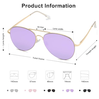 Foto 3 | Gafas de Sol Sojos Classic Aviator Sj1030 - Venta Internacional