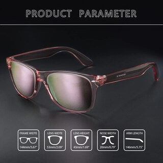 Foto 3 | Gafas de Sol Joopin Square All Pink Retro Sobredimensionadas Polarizadas - Venta Internacional
