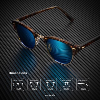 Foto 3 | Gafas de Sol Kaliyadi con Lentes de Vidrio Protección Uv - Venta Internacional