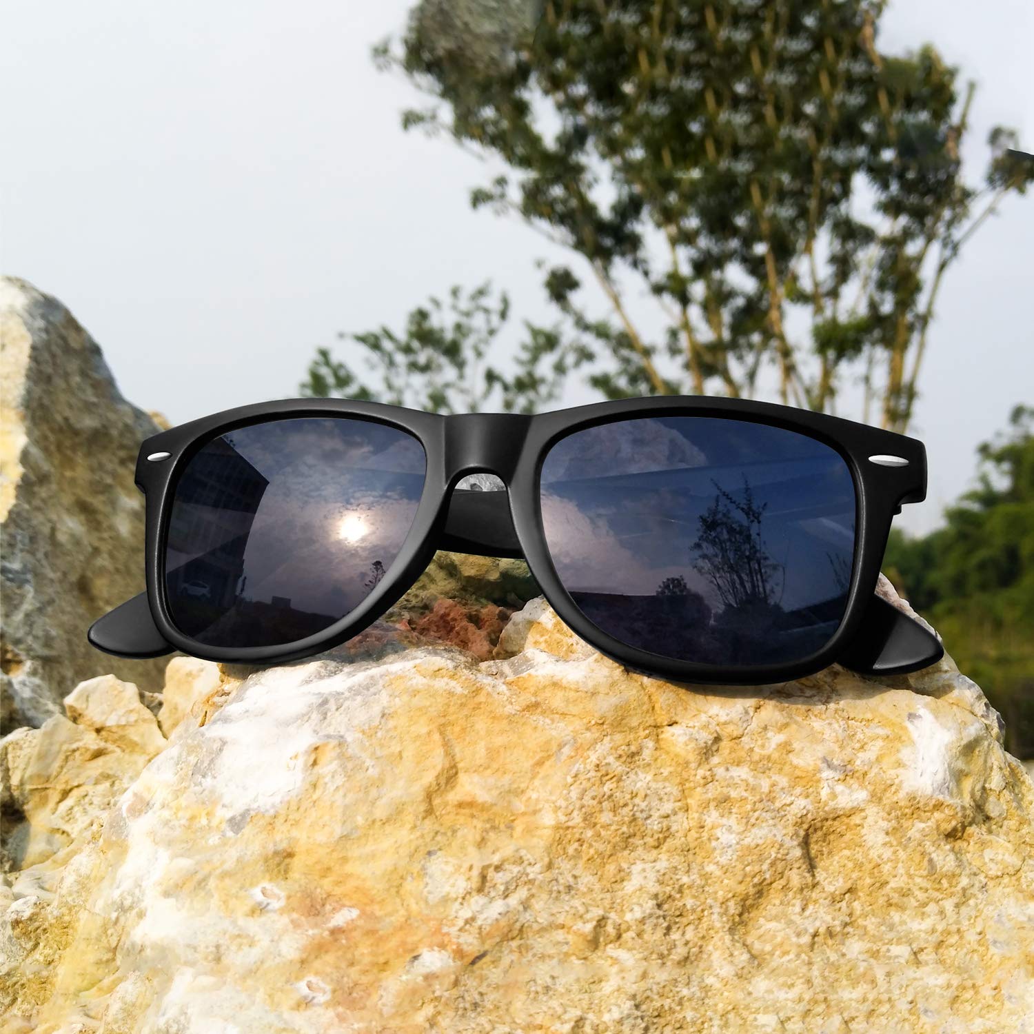Foto 6 pulgar | Gafas de Sol Joopin Trendy Square Polarized UV400 All Black - Venta Internacional