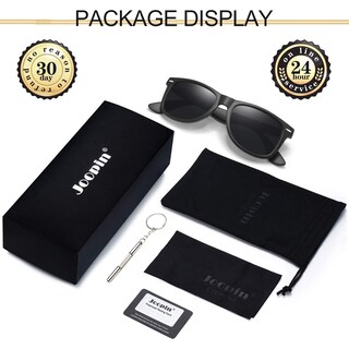 Foto 6 | Gafas de Sol Joopin Trendy Square Polarized UV400 All Black - Venta Internacional